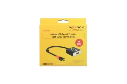 DELOCK USB Kabel C -> HDMI A St/Bu 4K 0.20m schwarz