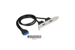 DELOCK Slotblech 2x USB3.0
