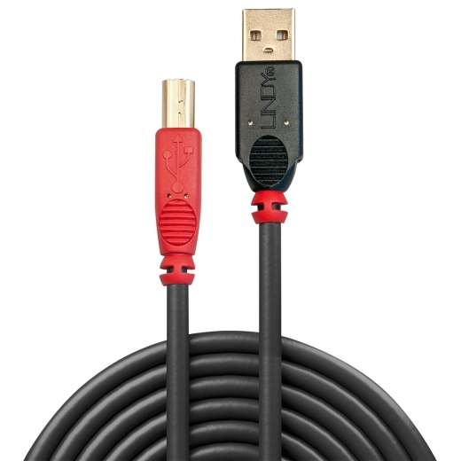 LINDY USB 2.0 Aktiv-Kabel Typ A/B M/M 15m