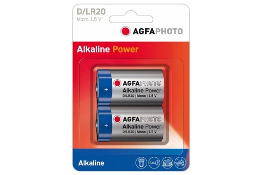 AgfaPhoto Batterie Alkaline Power -D LR20 Mono 2St.