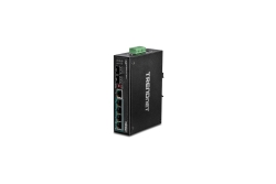 TRENDnet Industrie Switch 6 Port Gbit PoE+ DIN-Rail Metall
