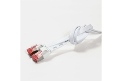Logilink Flachpatchkabel RJ45 U/FTP Cat6A 2.00m weiß