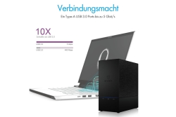 Geh. IcyBox USB 3.0/eSata 2x3,5 SATAI-III IB-RD3621U3
