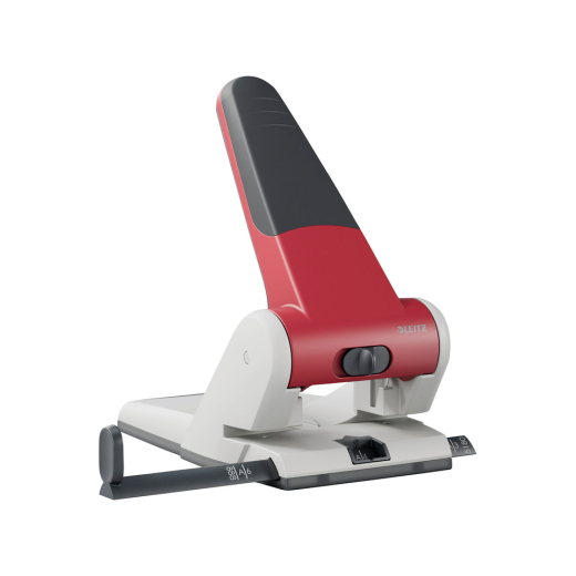 5180 Registraturlocher bis A3 - 65 Blatt, mit Anschlagschiene, rot