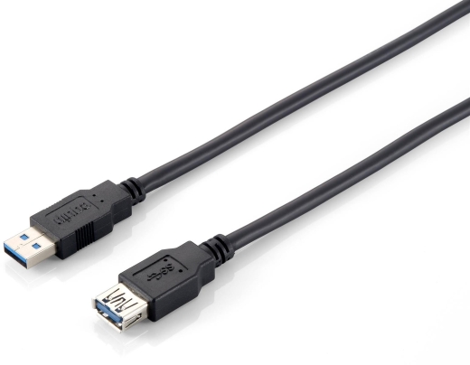 Equip Kabel USB-A3.0->A Erweiterung St/Bu 3.00m schwarz Polybeutel