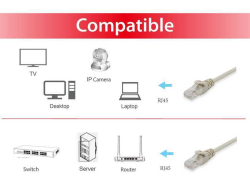 Equip Patchkabel Cat6 U/UTP 2xRJ45 0.25m beige PVC...