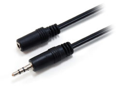 Equip Audiokabel 3.5mm->3.5mm St/Bu 2.50m schwarz...