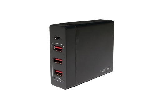 Logilink USB Tischladeadapter 3xUSB-A Port+1xUSB-C Port,60W