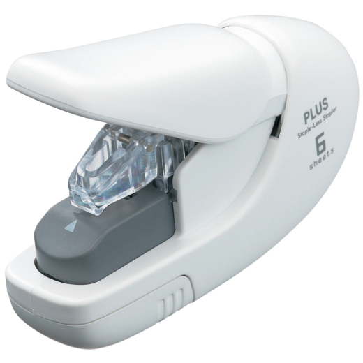 Heftgerät klammerlos - bis 5 Blatt, weiß