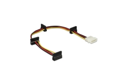 DELOCK Stromkabel Molex 4Pin -> 4x SATA 15 Pin St/Bu...
