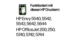 HP 62 Schwarz+Dreifarbig Tintenpatrone