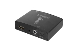 LINDY Audio Extractor HDMI mit Bypass 4K optisch und coaxial