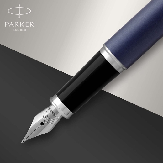 Parker IM Füller | Matte Blue | Füllfederhalter Mittlere Spitze | Geschenkbox
