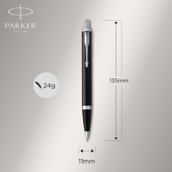 PARKER 1931665 IM Kugelschreiber | Schwarze Lackierung...