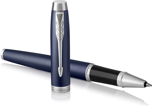 PARKER 1931661 IM Tintenroller | Matte Blue | feine Spitze | Schwarz | Geschenkbox