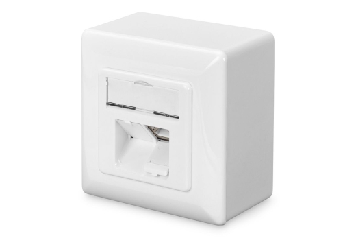 DIGITUS Aufputzdose Cat6 2xRJ45 geschirmt Signalweiß