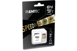 Emtec mSD 64GB UHS-I U3 V30 A1 SpeedIN Pro + Adapter