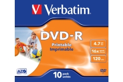 DVD-R Verbatim 4,7GB 10pcs Jew PS 16x