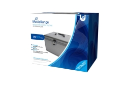 MediaRange Archivierungskoffer für 120 CD/CDs, silber