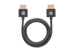 MANHATTAN HDMI-Kabel ultradünn mit Ethernet 1 m....