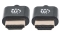 MANHATTAN HDMI-Kabel ultradünn mit Ethernet 1 m. schwarz