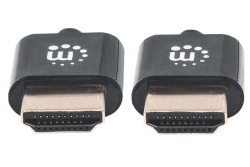 MANHATTAN HDMI-Kabel ultradünn mit Ethernet 3 m. schwarz