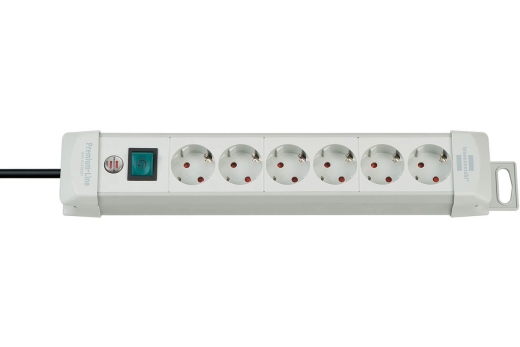 Brennenstuhl Steckdosenleiste Premium-Line 6x 3m grau
