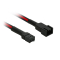 Nanoxia Kabel 3-Pin Verlängerung, 30 cm, schwarz/rot