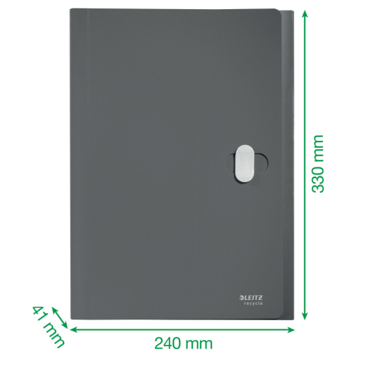 4624 Fächermappe Recycle - A4, 5 Fächer, 250 Blatt, PP, klimaneutral, gelb
