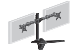 IIYAMA Desk Mount DS1002D-B1 Dual with Stand 10-30 VESA