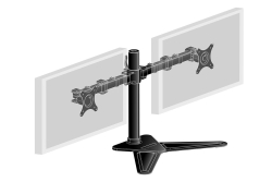IIYAMA Desk Mount DS1002D-B1 Dual with Stand 10-30 VESA