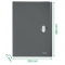 4624 Fächermappe Recycle - A4, 5 Fächer, 250 Blatt, PP, klimaneutral, schwarz