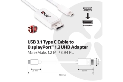 Club3D Kabel USB 3.1 Typ C > DP 1.2 4K60Hz UHD 1,2m St/St retail