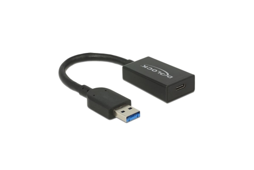 DELOCK Konverter USB 3.1 Typ A -> Typ C St/Bu schwarz