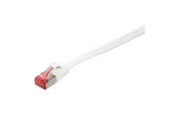 Logilink Flachpatchkabel RJ45 U/FTP Cat6A 1.00m weiß