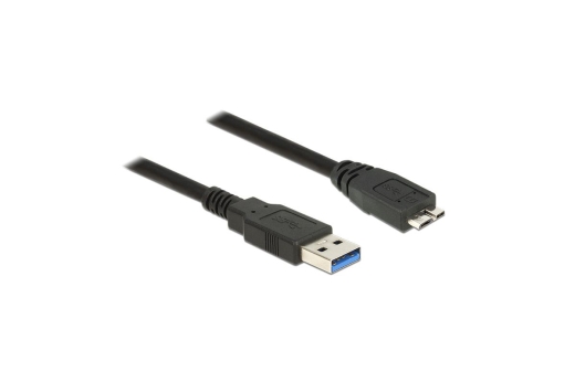 DELOCK USB Kabel USB3.0 A -> Micro-B St/St 2.00m schw