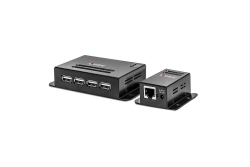 LINDY Extender USB 2.0 Cat5 Power over RJ45 4 Port 50m