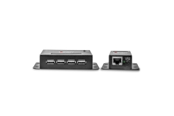 LINDY Extender USB 2.0 Cat5 Power over RJ45 4 Port 50m