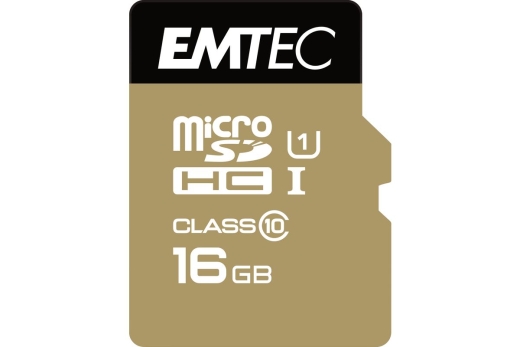 Emtec mSD 16GB UHS-I U1 EliteGold + Adapter