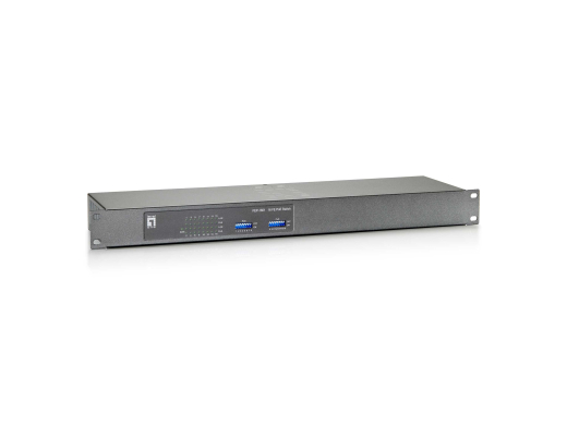 LevelOne PoE+Switch 16xFE PoE+DIP 120W 19 Metall