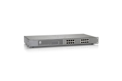 LevelOne PoE+Switch 16xFE PoE 120W 19 Metall
