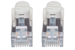 INTELLINET Patchkabel Cat6A CU S/FTP LSZH 0.50m grau