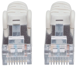 INTELLINET Patchkabel Cat6A CU S/FTP LSZH 1.00m grau