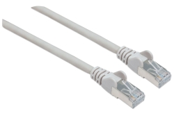 INTELLINET Patchkabel Cat6A CU S/FTP LSZH 15.0m grau
