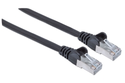 INTELLINET Patchkabel Cat6A CU S/FTP LSZH 0.50m schwarz