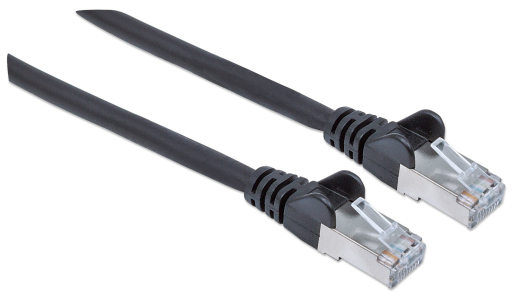 INTELLINET Patchkabel Cat6A CU S/FTP LSZH 1.50m schwarz