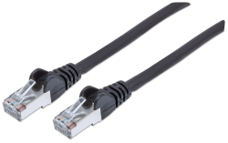 INTELLINET Patchkabel Cat6A CU S/FTP LSZH 7.50m schwarz