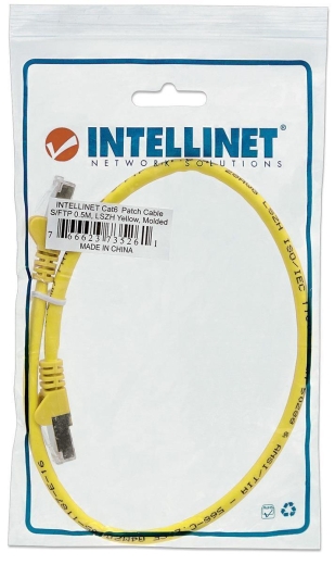 INTELLINET Patchkabel Cat6A CU S/FTP LSZH 3.00m gelb