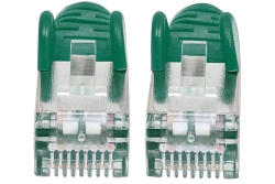 INTELLINET Patchkabel Cat6A CU S/FTP LSZH 1.00m grün