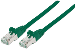 INTELLINET Patchkabel Cat6A CU S/FTP LSZH 1.50m grün